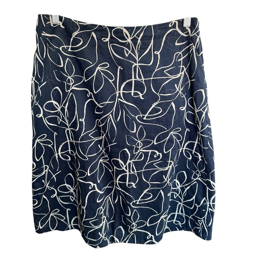 Seasalt Navy Paint Pot Skirt Linear Meditations Inkwell 10 Coastal Preppy Prep